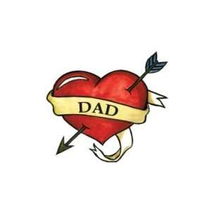  Dad Heart Temporaray Tattoo Toys & Games