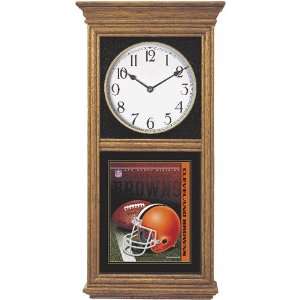    Wincraft Cleveland Browns Regulator Wood Clock: Sports & Outdoors