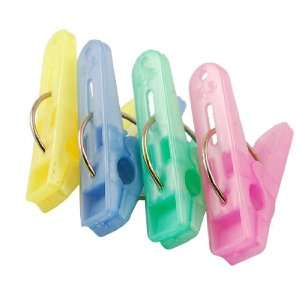   Color Plastic Clothes Pins Hanging Clips Hooks: Home & Kitchen