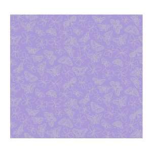   Power 2 Glitter Butterfly Wallpaper, Light Purple
