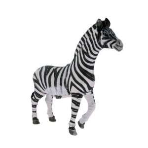 Large African Zebra Figurine Keepsake Box Set with Swarovski Crystals 
