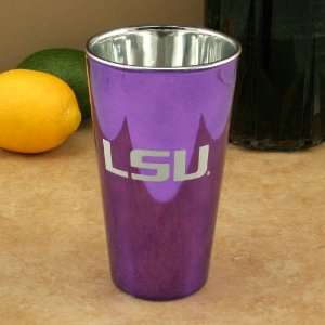 LSU Tigers Purple 16oz. Lusterware Pint Glass  Sports 