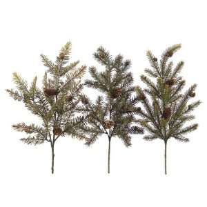  New   Club Pack of 12 Christmas Greens Pine Cone Decorative Holiday 