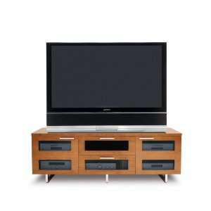   , Triple Wide Enclosed Cabinet   Natural Stained Cherry: Electronics