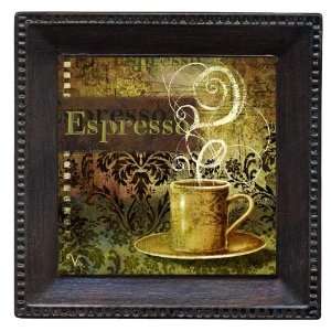  Espresso Bronze Drink Coasters   Style AUEZ1 Kitchen 