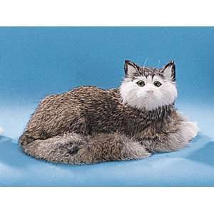  Cat Lying Down Collectible Figurine Kitten Statue 