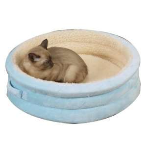   Savvy Tabby Pet Cat Dog Snuggler Berber Bed Blue 18 Kitchen & Dining