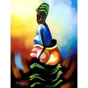  African Mother Profile Painting: Home & Kitchen