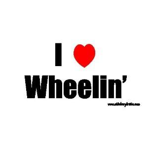  I Love Wheelin Offroad Bumper Sticker / Decal: Automotive