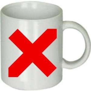  Big Red X Ceramic Coffee Mug: Everything Else