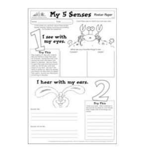   Corporation TLC10509 My 5 Senses Poster Paper  Grade K 3 Toys & Games