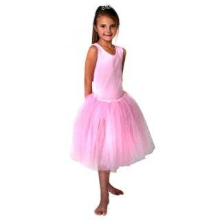   Kids Pink Ruffle Ballerina Dress Girls Dance Costume XS: Toys & Games