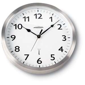  Atomix® Radio Controlled Wall Clock: Home & Kitchen