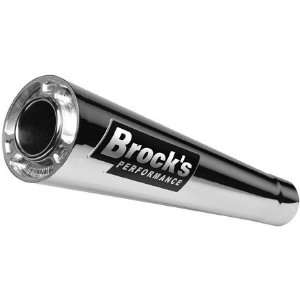  Brock Performance ShortMeg Dual Slip On Exhaust   Polished 