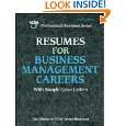 Resumes for Business Management Careers by Editors of VGM ( Paperback 
