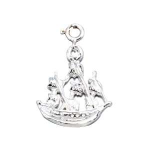  Sail Boat Charm, Includes Clasp For Adjustable Perfect Fit, On Sale 
