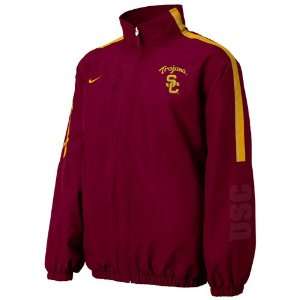    Nike USC Trojans Cardinal Play Action Jacket: Sports & Outdoors