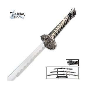  Colied Dragon 3 Piece Sword Set: Sports & Outdoors