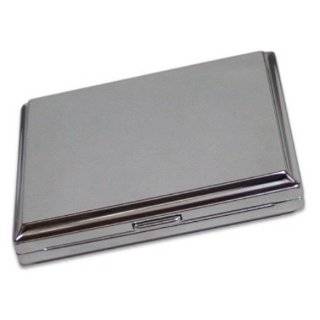  Contemporary Metallic Silver Cigarette Case (Fits Up To 