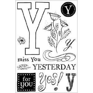 Letter Y Theme Clear Rubber Stamp Set   CL025: Home 