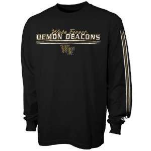 adidas Wake Forest Demon Deacons Black Team Vision Long 