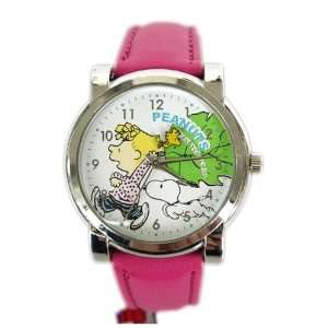    Pink Leather Peanuts Watch   Pink Snoopy Watch Toys & Games