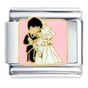  Newly Wed Couple Dancing Italian Charms Pugster Jewelry