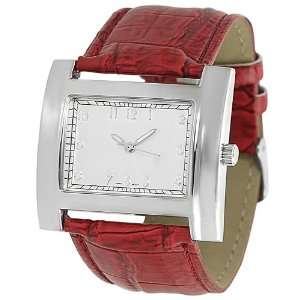   Womens Crocodile Faux Leather Strap Watch: GP Designs: Jewelry