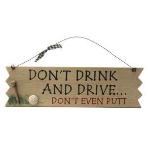 ProActive Wooden Sign   Dont Drink and Drive..:  Sports 