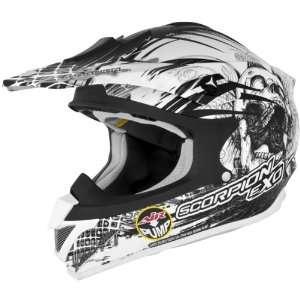  Scorpion Scream VX 34 Dirt Bike Motorcycle Helmet   Black 