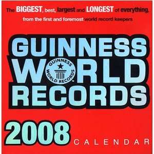  Guinness World Records 2008 Desk Calendar