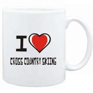  Mug White I love Cross Country Skiing  Hobbies Sports 