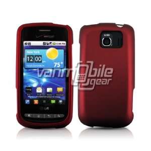  SOLID RED RUBBERIZED CASE for LG VORTEX: Everything Else