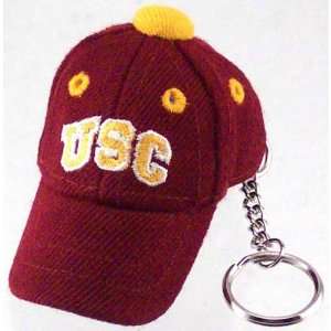    USC Trojans Crimson Baseball Cap Key Chain