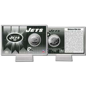  New York Jets Team History Silver Coin Card: Sports 