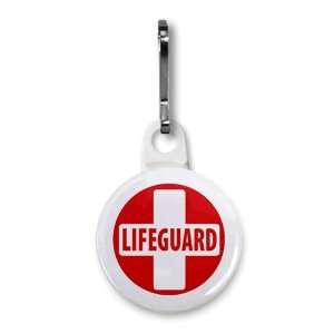  LIFEGUARD CROSS Red White Heroes 1 inch Zipper Pull Charm 