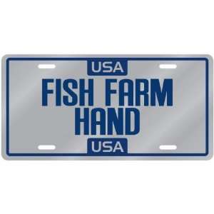   New  Usa Fish Farm Hand  License Plate Occupations: Home & Kitchen