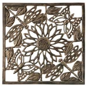  Butterfly & Dragonfly Metal Wall Hanging: Home & Kitchen