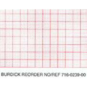   Chart Paper for Burdick Intruments Type OO7989, 8 packs /case, Z FOLD