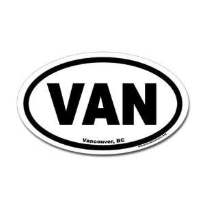  Vancouver British Columbia VAN Euro Canada Oval Sticker by 