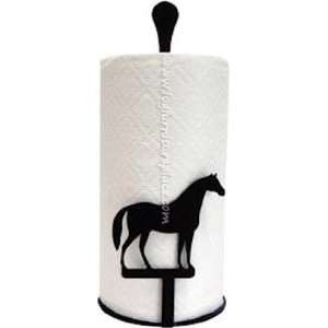  Wrought Iron Horse Paper Towel Stand: Home & Kitchen
