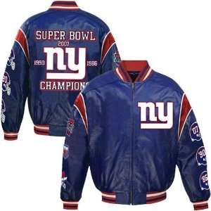  New York Giants Royal Blue Super Bowl XLII Champions 