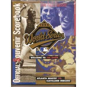  1995 World Series Program Braves Indians 