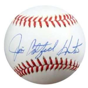 Signed Jim Catfish Hunter Baseball   AL PSA DNA #M55762   Autographed 