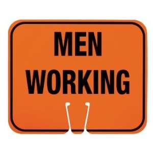  SAFETY CONE SIGNS MEN WORKING 10.5 X 12.75