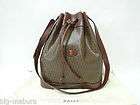 Auth BALLY Brown Monogram Canvas Leather Shoulder bag Purse with dust 