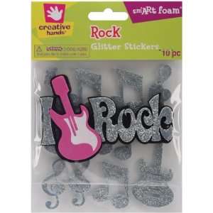  Creative Hands smART Foam Glitter Stickers 10/Pkg Rock 