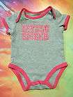 Carters Baby Girl Gray & Pink Glitter LITTLE SISTER One