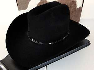   Cowboy Hat 4X Beaver Fur Felt Black Two Step George Strait  