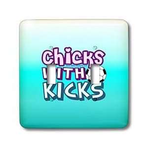  Deniska Designs Soccer   Chicks with Kicks on Aqua   Light 